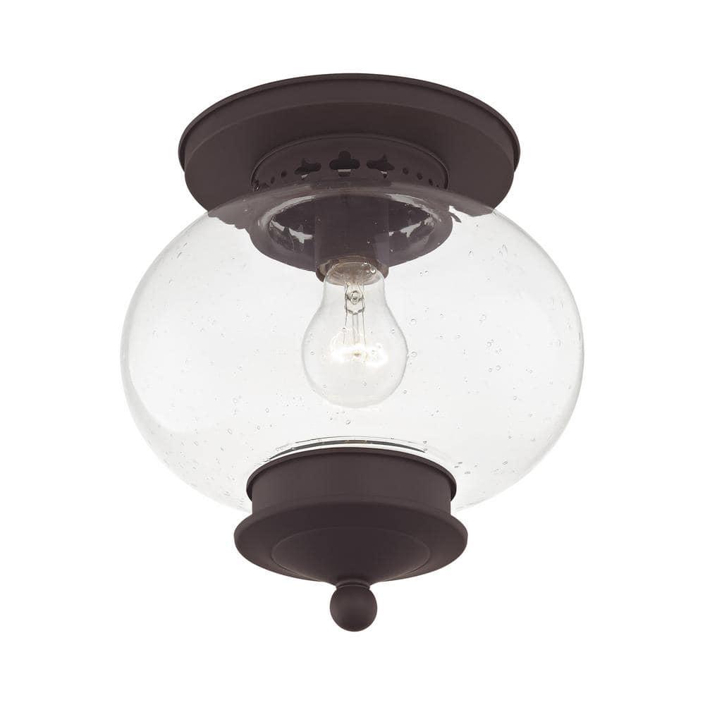Livex Lighting Harbor 1 - Light Flush Mount in  Bronze