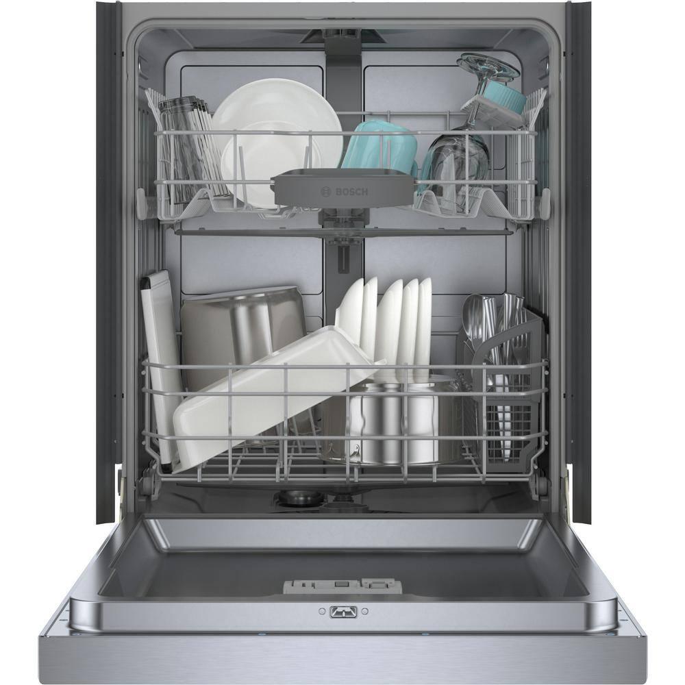 Bosch 800 Series 24" Front Control Built-In Dishwasher with Hybrid Tub SHE3AEM5N