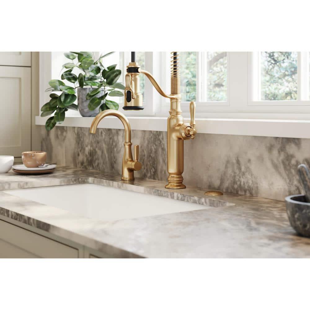 Kohler Tournant® Single Handle Semi-Professional Pre-Rinse Kitchen Faucet with Three-Function Pull Down Sprayer