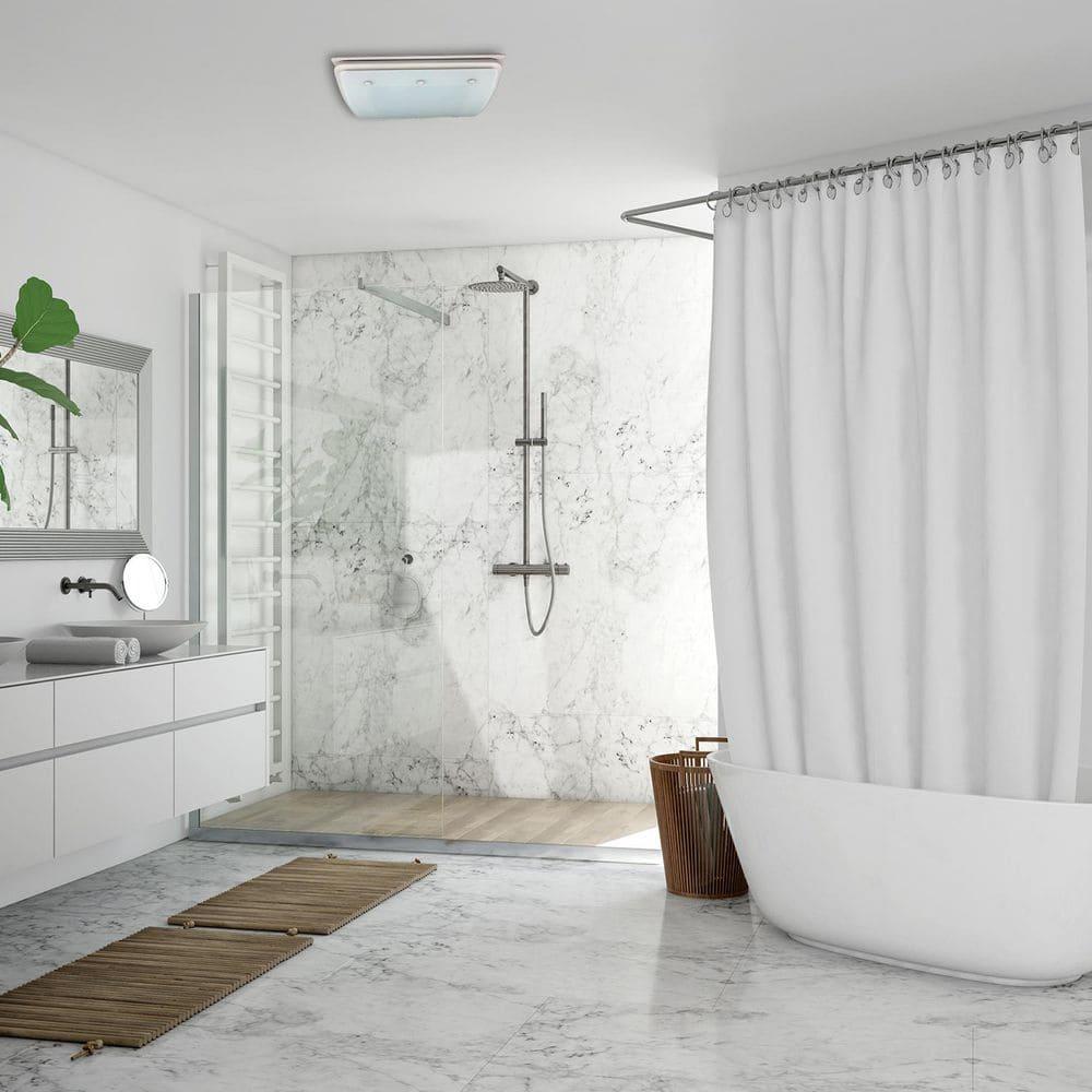 Buckingham 100 CFM 2.0 Sones Decorative Bathroom Ventilation Exhaust Fan with Light & Night-Light