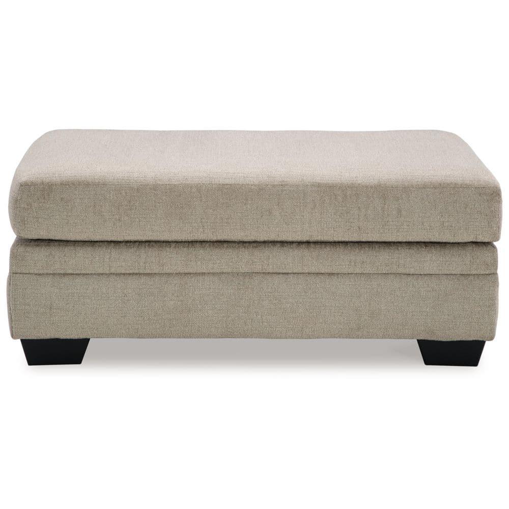 Signature Design by Ashley Stonemeade Upholstered Ottoman, Taupe Brown