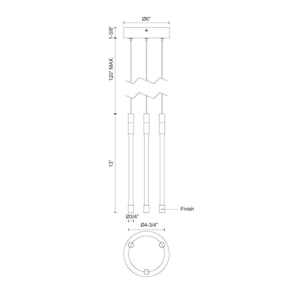 Motif 3 - Light LED Cluster Pendant