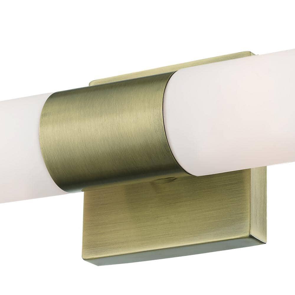 Livex Lighting Aero 2 - Light Vanity in  Antique Brass