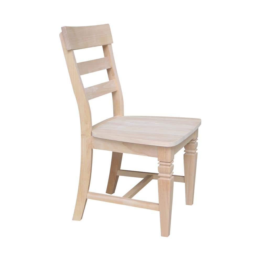 Set of Two Java Chairs with Solid Wood Seats