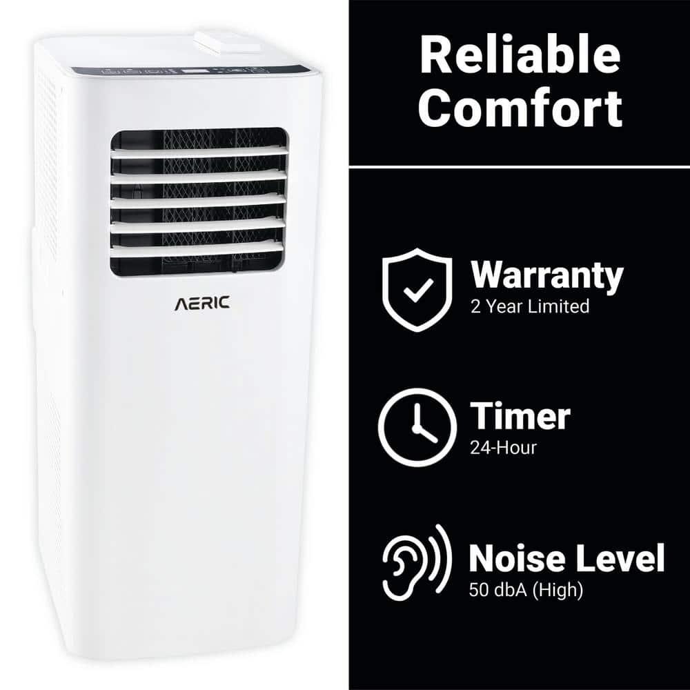 Aeric 5,500 BTU SACC (9,000 BTU ASHRAE) Portable Air Conditioner with Dehumidifier,400 Sq. Ft.