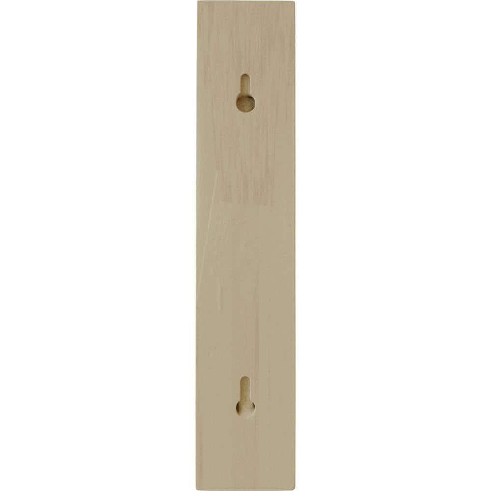 Ekena Millwork 2 1/2"W x 12 3/4"D x 12 1/4"H Traditional Shelf Bracket, Rubberwood