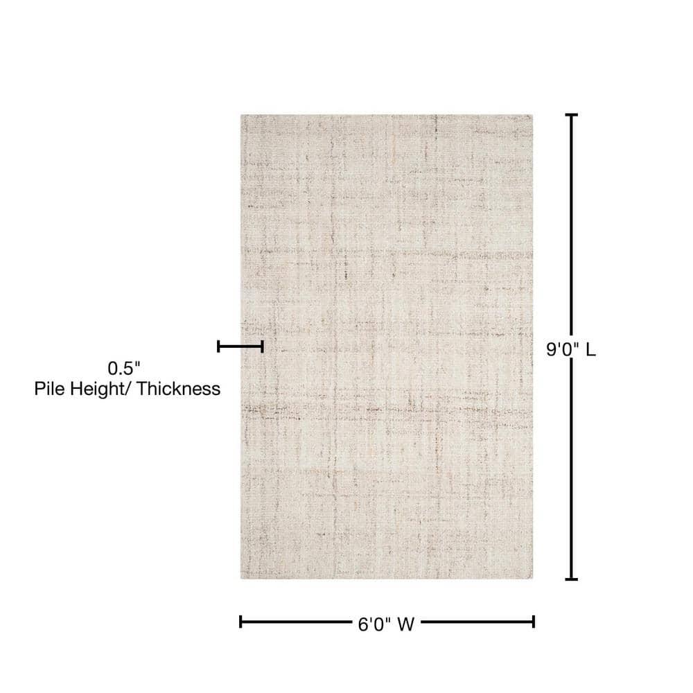 Abstract ABT141 Handmade Indoor Area Rug - Ivory/Beige - 6'x9' - Safavieh
