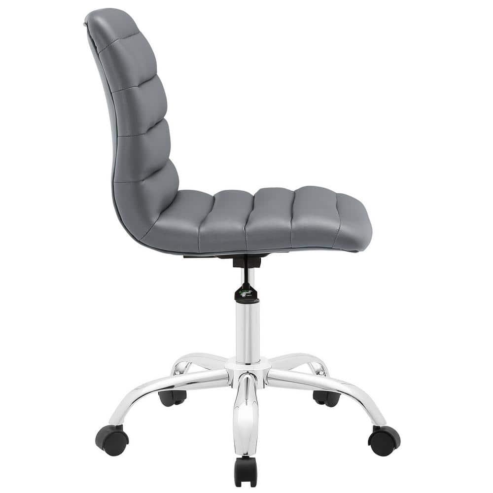 Modway Ripple Armless Mid Back Vinyl Office Chair