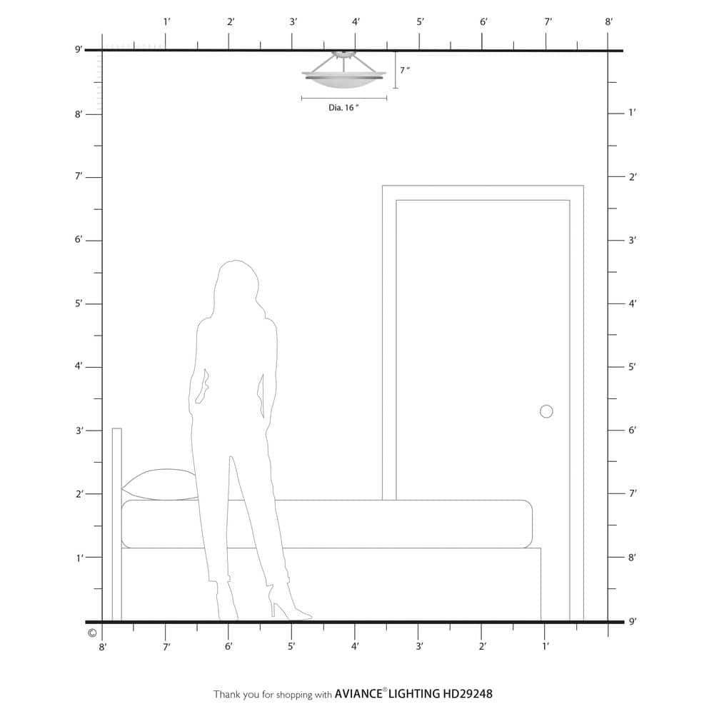 Livex Lighting Newburgh 3 - Light Semi-Flush Mount in Brushed Nickel