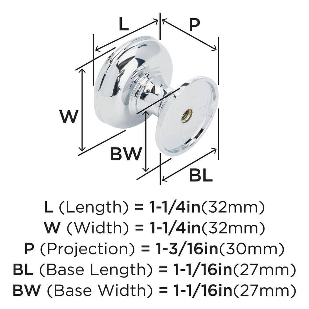 Allison 1 1/4" Diameter Mushroom Knob