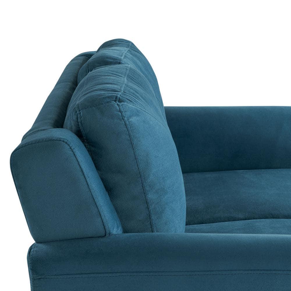 Lifestyle Solutions Harper Loveseat Blue Velvet