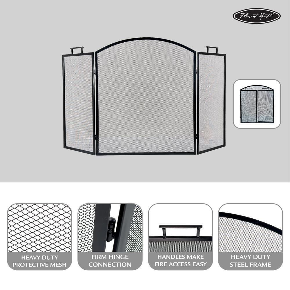 Dyna-Glo B1956194 Pleasant Hearth Classic Fireplace Screen - FA010S - Silver