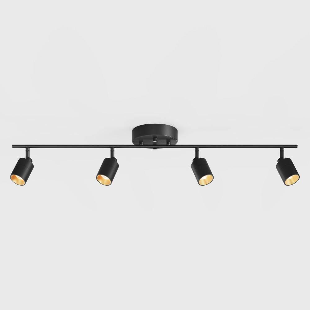 Vidalite Shura 4-Light Integrated LED Track Light w/ Rotatable Heads, 3 ft. Track Lighting Kit, 3000k, 2240 Lumen