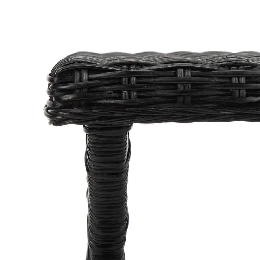 Manor Ottoman - FOX6529 - Black - Safavieh Couture