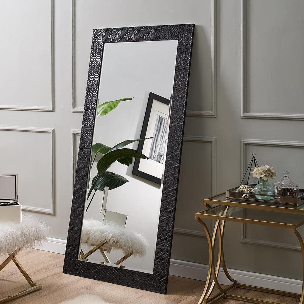 Home Imports Emporium Mosaic Style Full Length Mirror Standing Hanging/Leaning Against Wall, Large Rectangle Free Standing Full Body Dressing Mirror