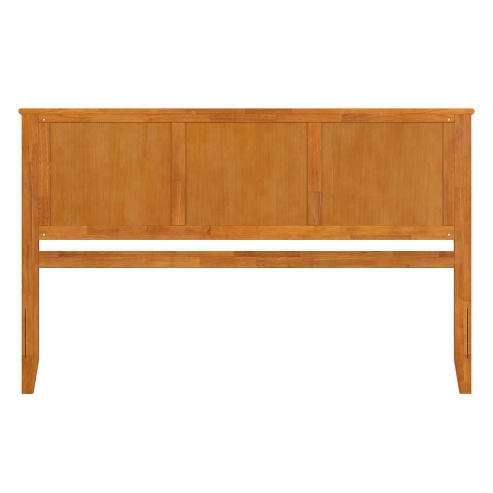 AFI Furnishings Madison King Solid Wood Panel Headboard in Light Toffee