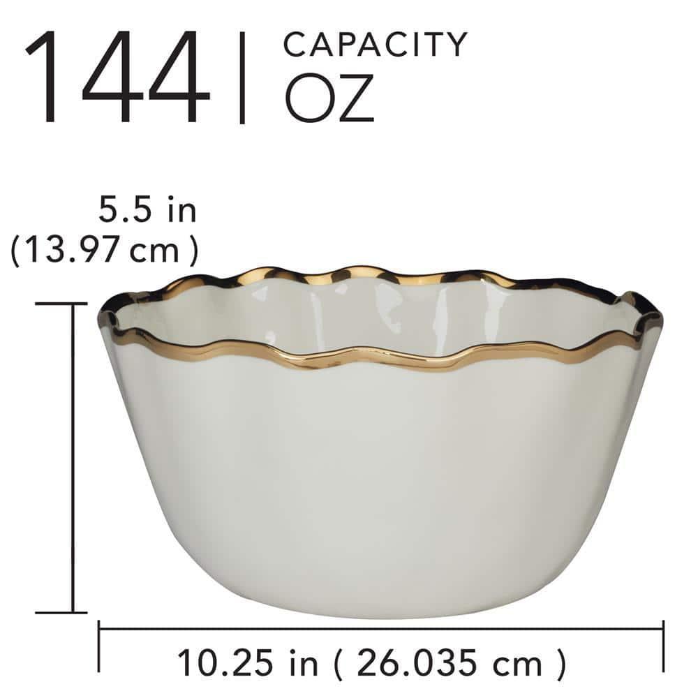 Certified International Regency Gold Deep Bowl 10.5in x 5.5in | Wayfair