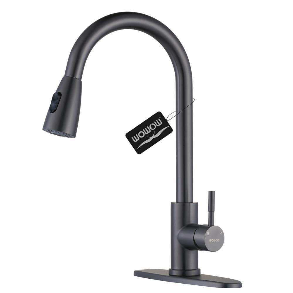 High Arc Pull Down Kitchen Faucet with Sprayer