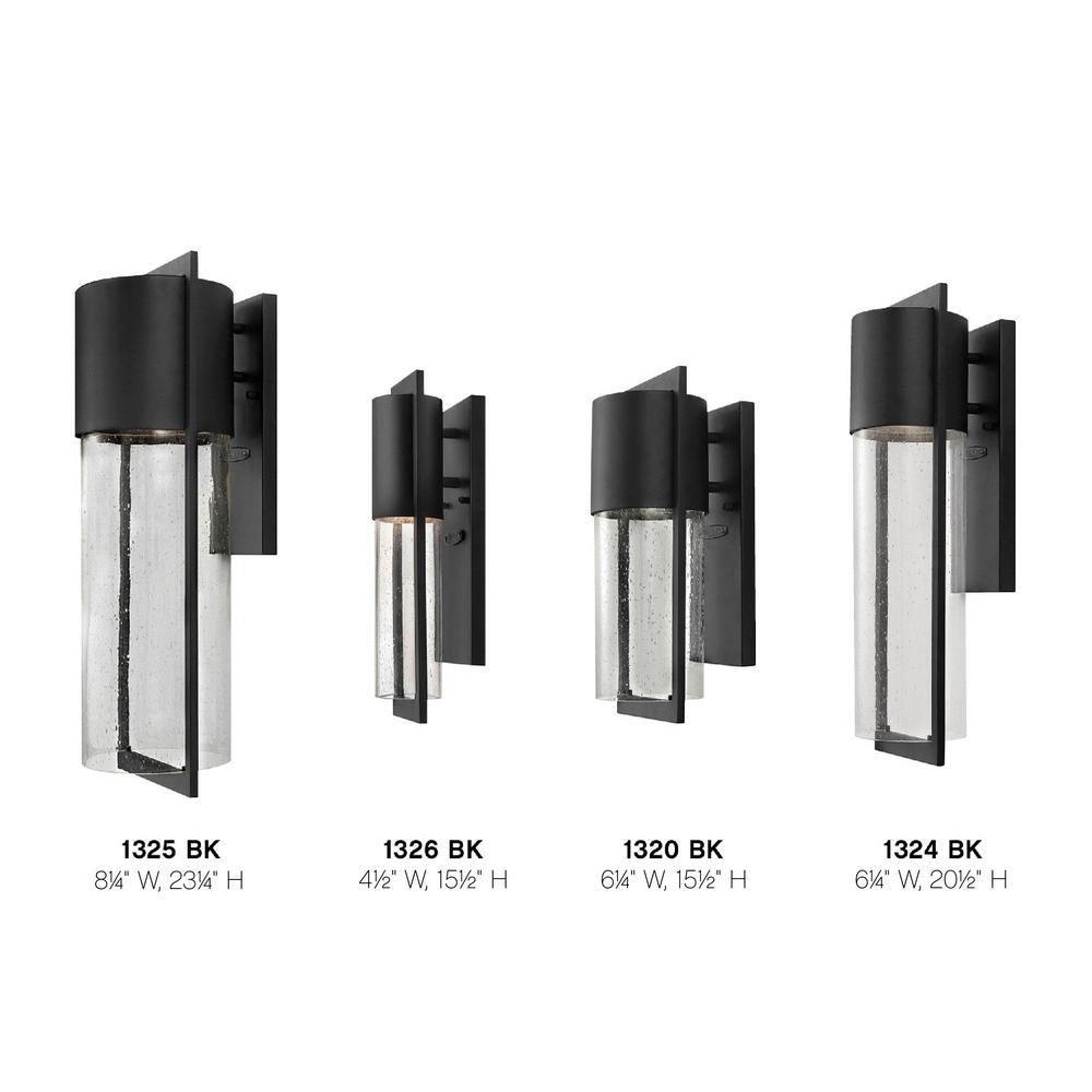 Hinkley Shelter 15 1/2" High Black Outdoor Wall Light
