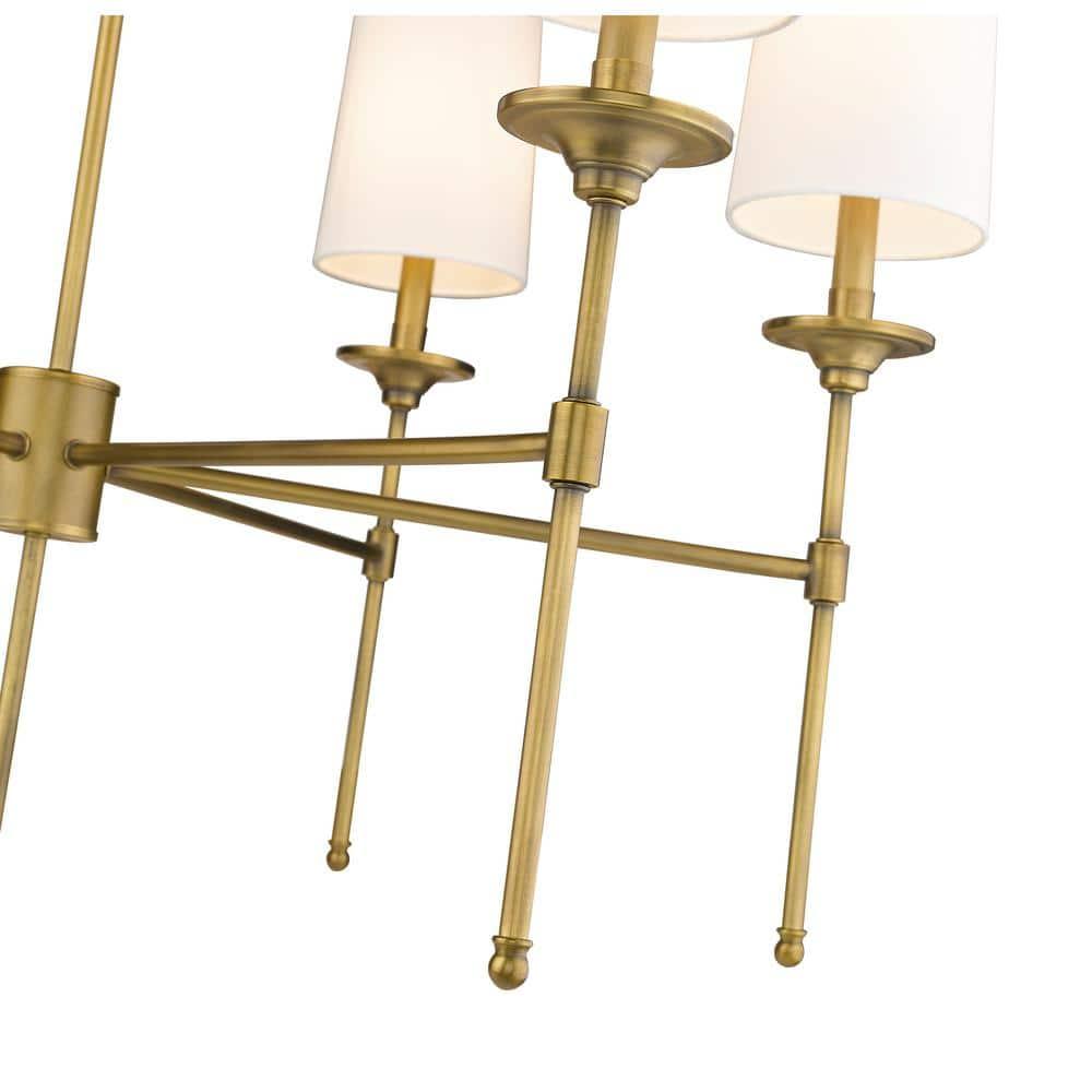 Z-Lite Emily 6 - Light Chandelier in  Rubbed Brass