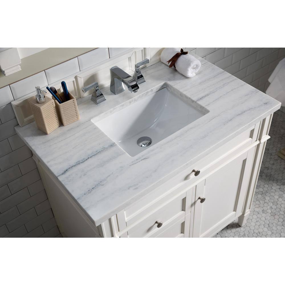 Bright White 36" Single Freestanding Bathroom Vanity