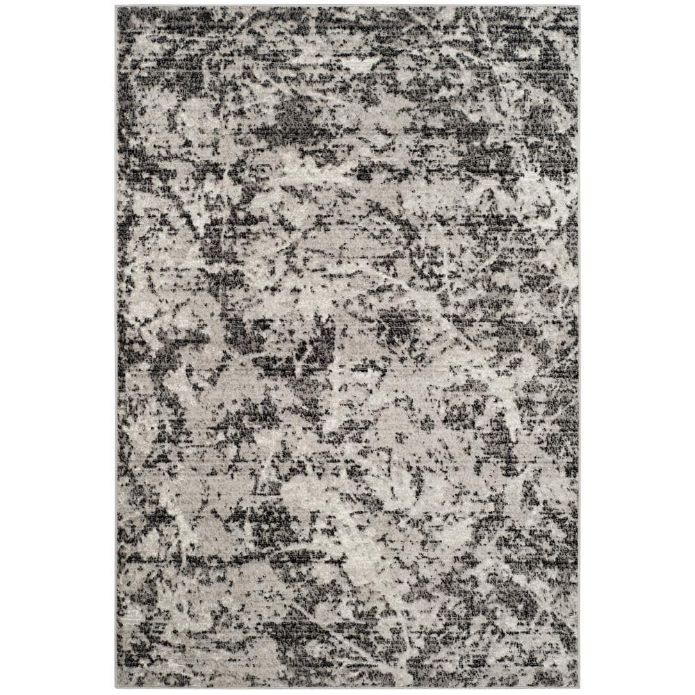 Skyler SKY186 Power Loomed Indoor Area Rug - Charcoal/Ivory - 5'1"x7'6" - Safavieh