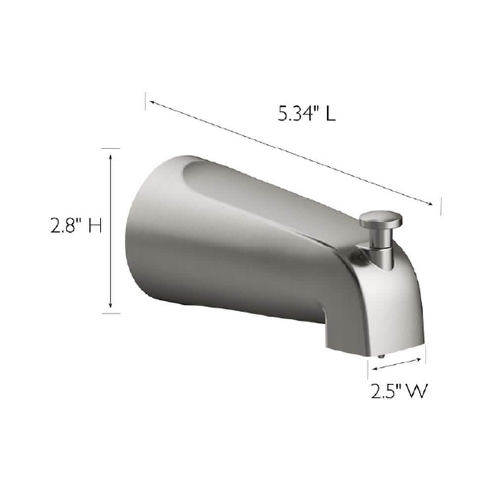 Wall Mounted Tub Spout with Diverter