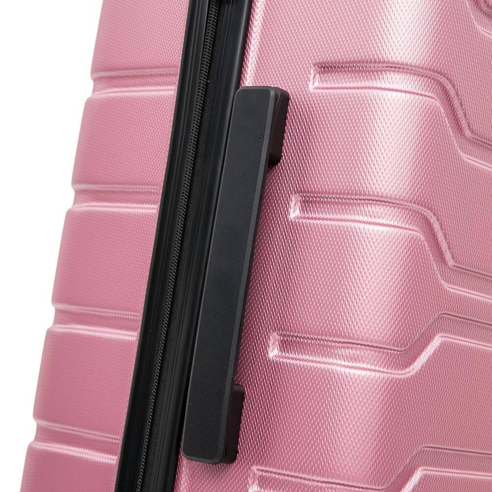 InUSA Trend 24" Hardside Lightweight Luggage with Spinner Wheels, Handle, and Trolley, Rose Gold