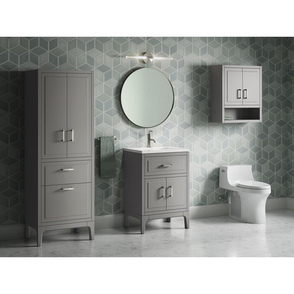 Seer 24" Freestanding Single Bathroom Vanity Cabinet with Sink and Quartz Top