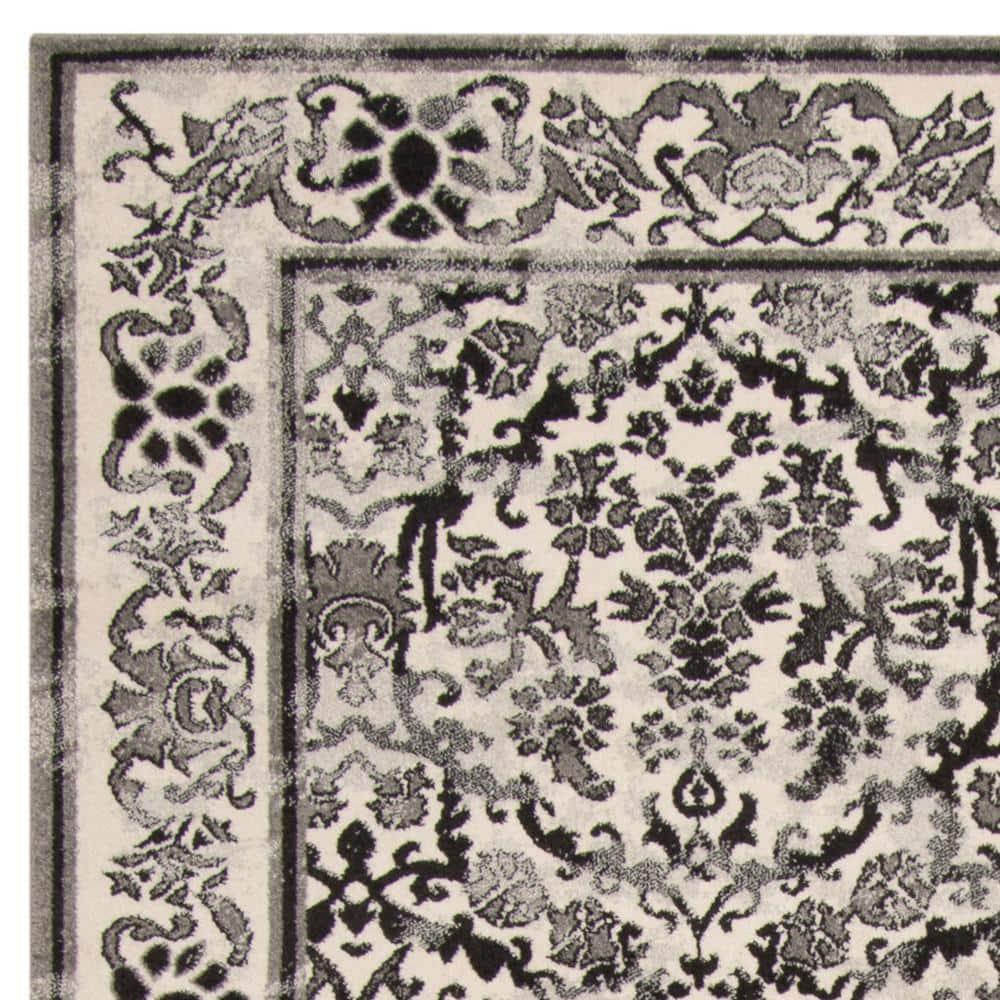 Evoke EVK242 Power Loomed Indoor Area Rug - Ivory/Grey - 8'x10' - Safavieh