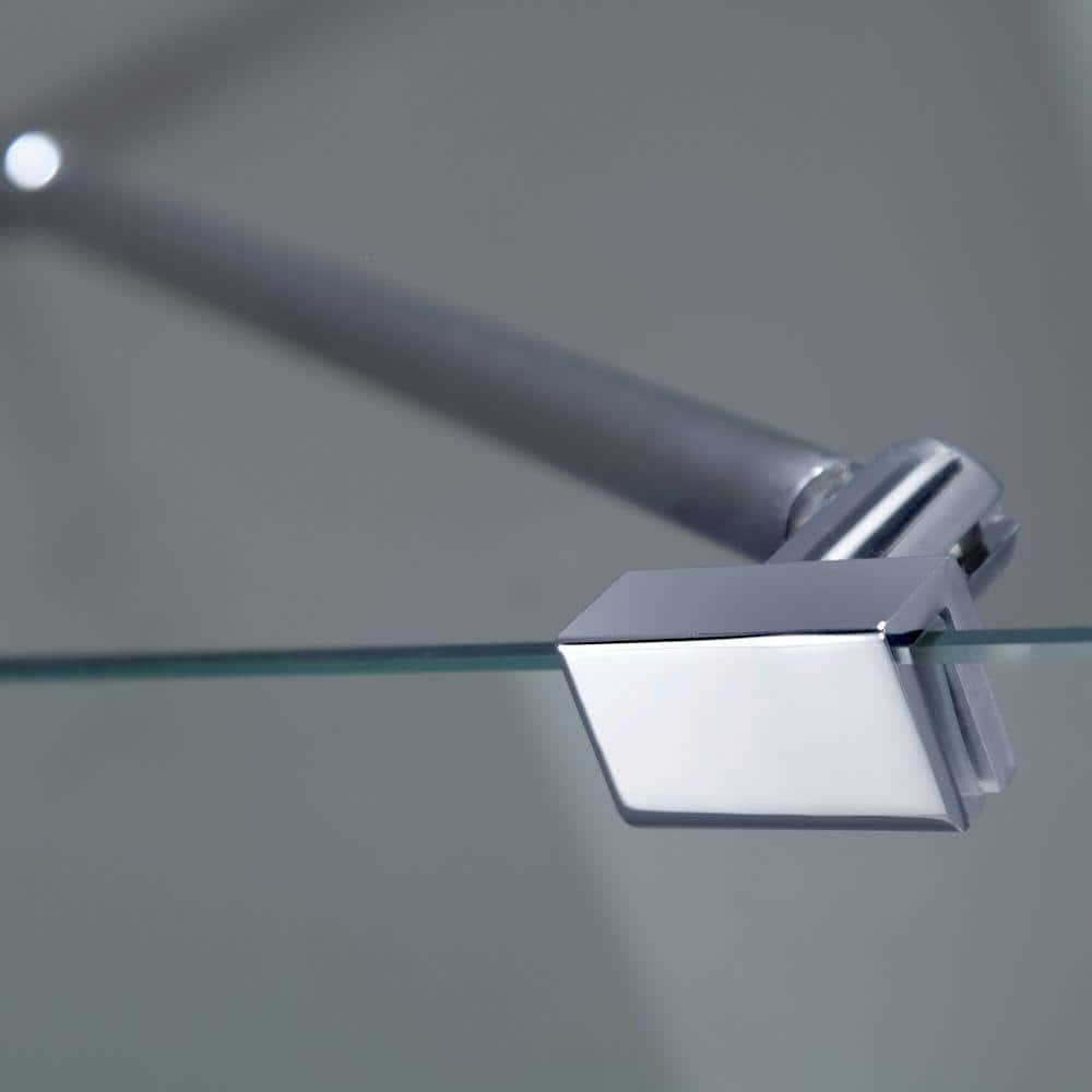 Nautis GS 72" H Hinged Frameless Shower Door