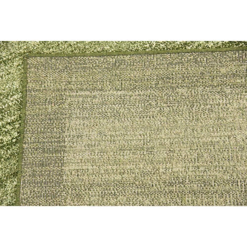 Unique Loom Abigail Del Mar Area Rug , 2'7"x10' Runner ,Light Green