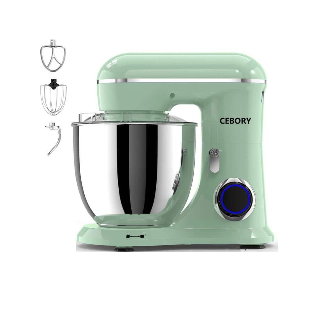 3-IN-1 Electric Stand Mixer, 6.5QT Bowl 660W 10-Speed Kitchen Mixer, Household Food Mixers include Dough Hook, Beater and Whisk, Bread Cake Mixer for Baking and Most Home Cooks, Purple