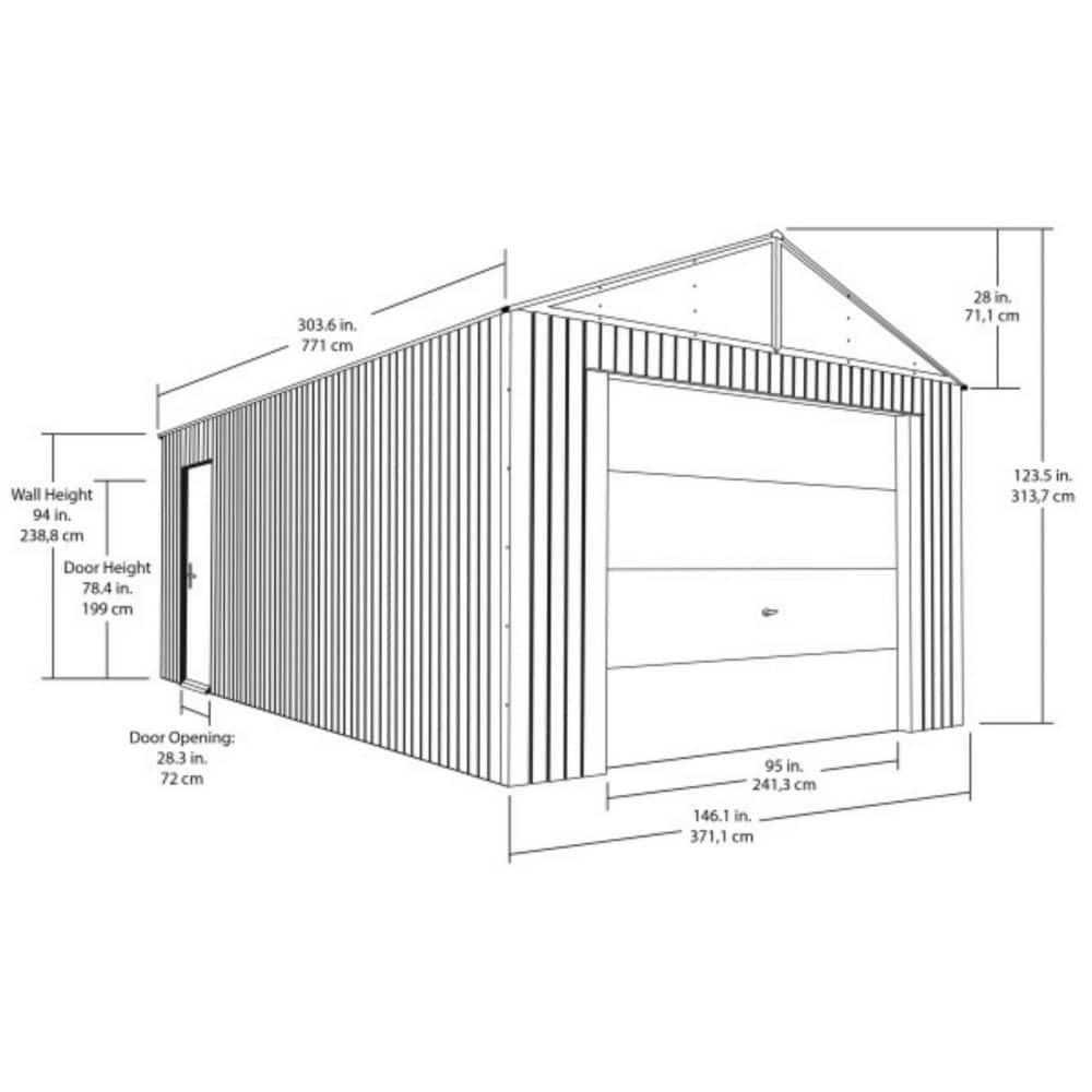 Sojag Everest Metal Garage Shed