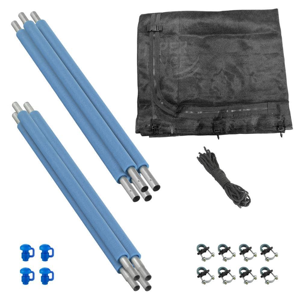 Upper Bounce Machrus Trampoline Safety Enclosure with Net, Poles and Foam Sleeves - Trampoline not Included