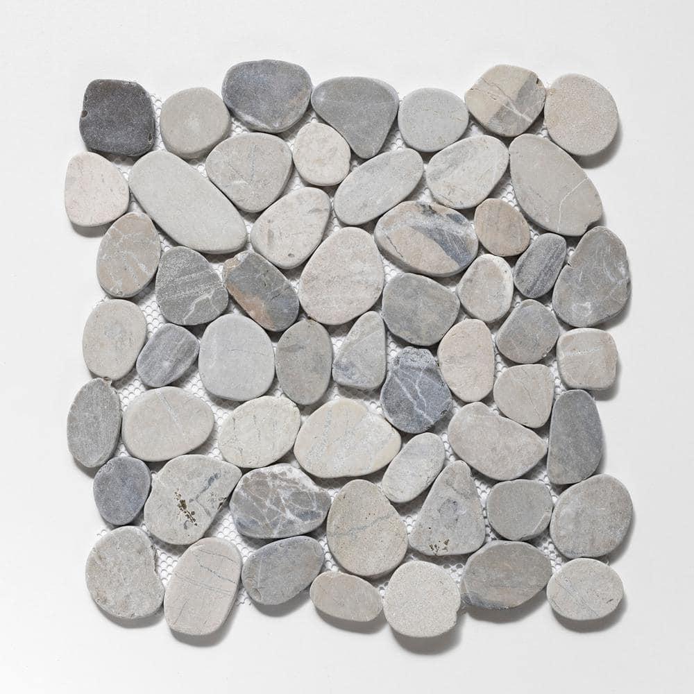Sliced Pebble Mosaic Wall & Floor Tile