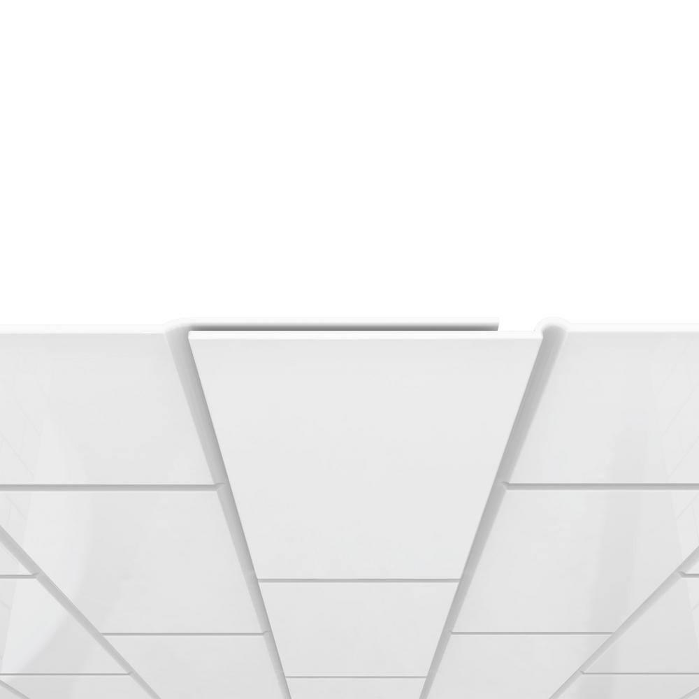 DreamLine D2116036XXC0001 Visions 60" W x 36" D x 78" H  Semi Frameless Rectangle Shower Kit with Fixed Panel and Base Included