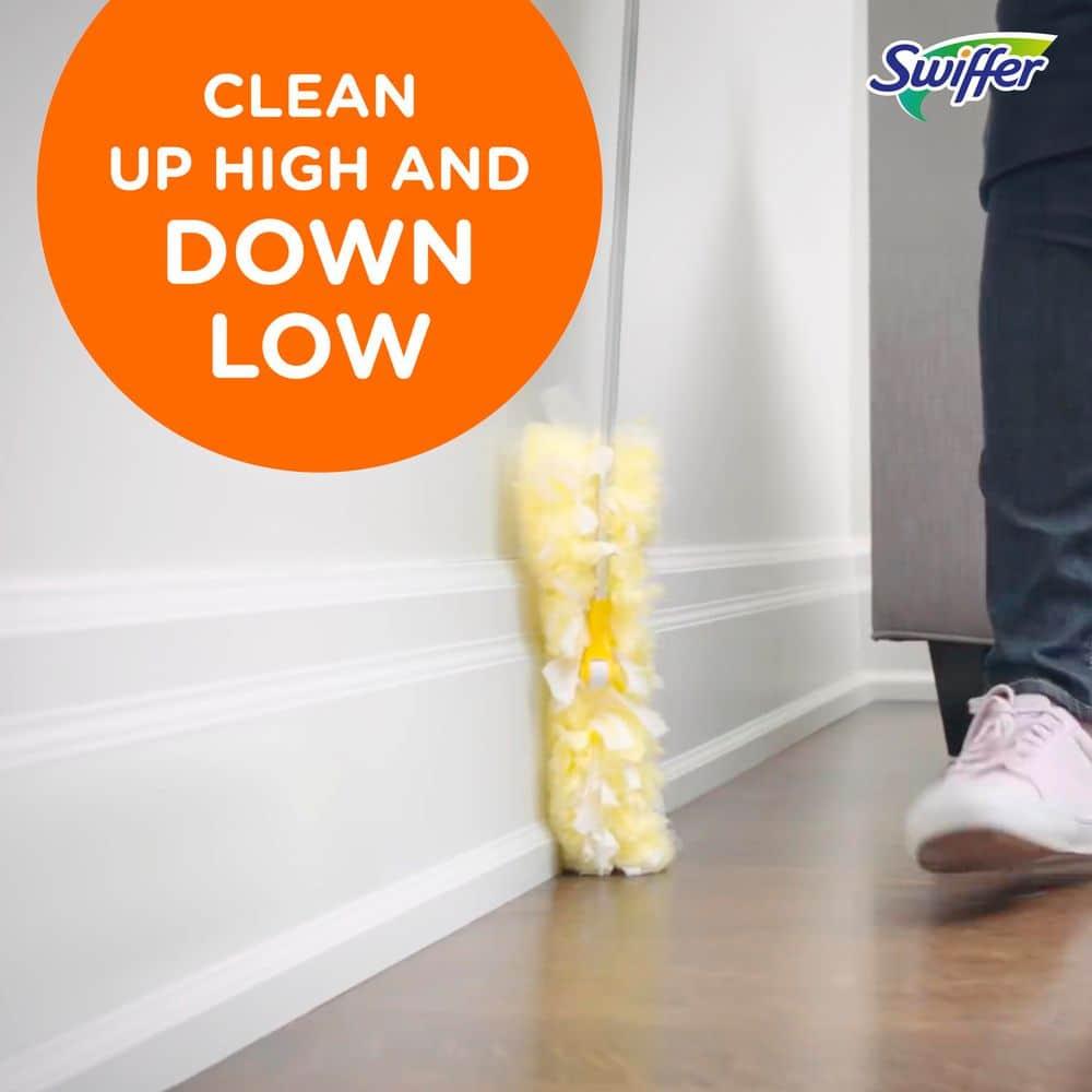 Swiffer Dusters Heavy Duty Super Extendable Handle Dusting Kit(Extension Pole, Extendable Handle,4 Duster Refill) - 4ct