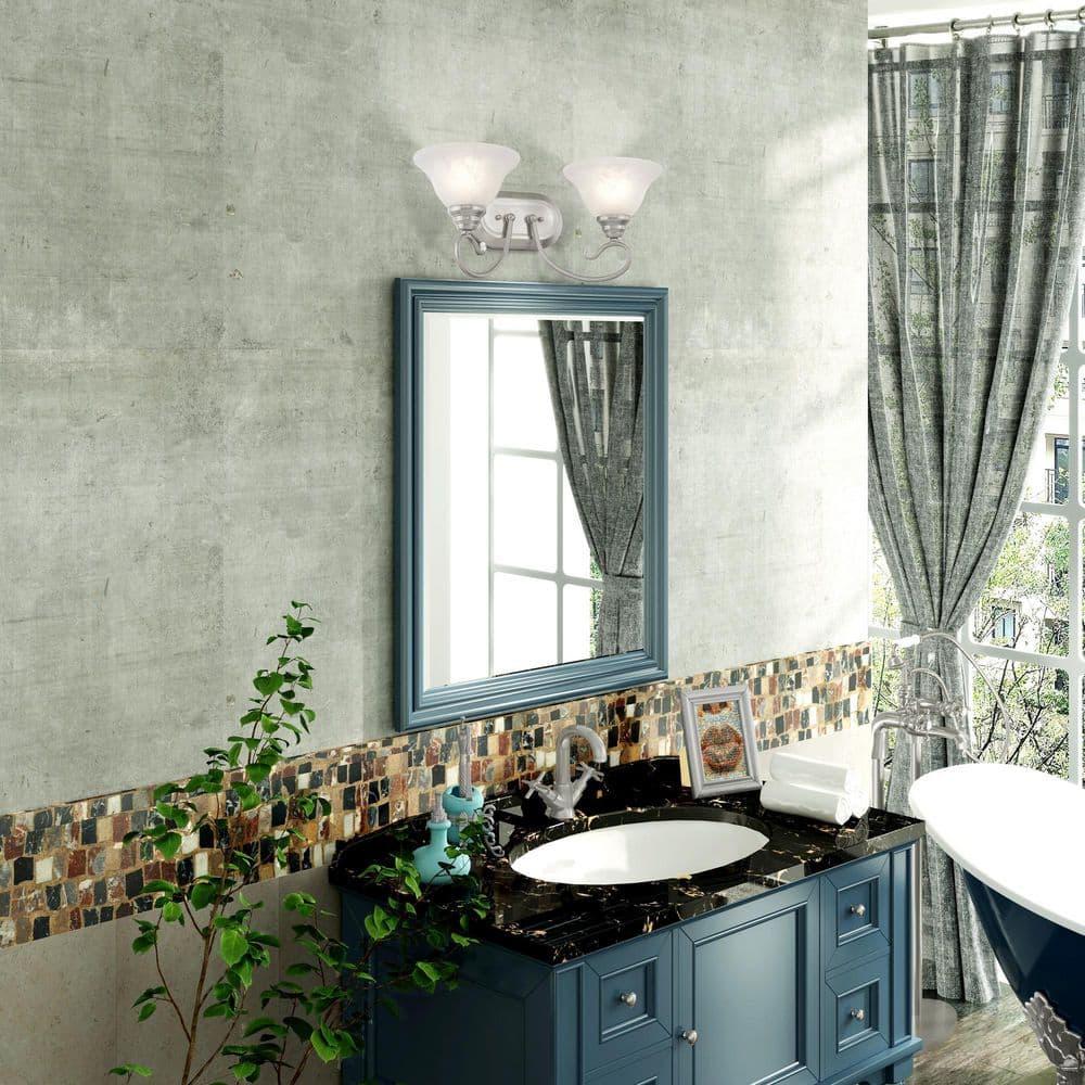 Livex Lighting Coronado 2 - Light Vanity in  Brushed Nickel