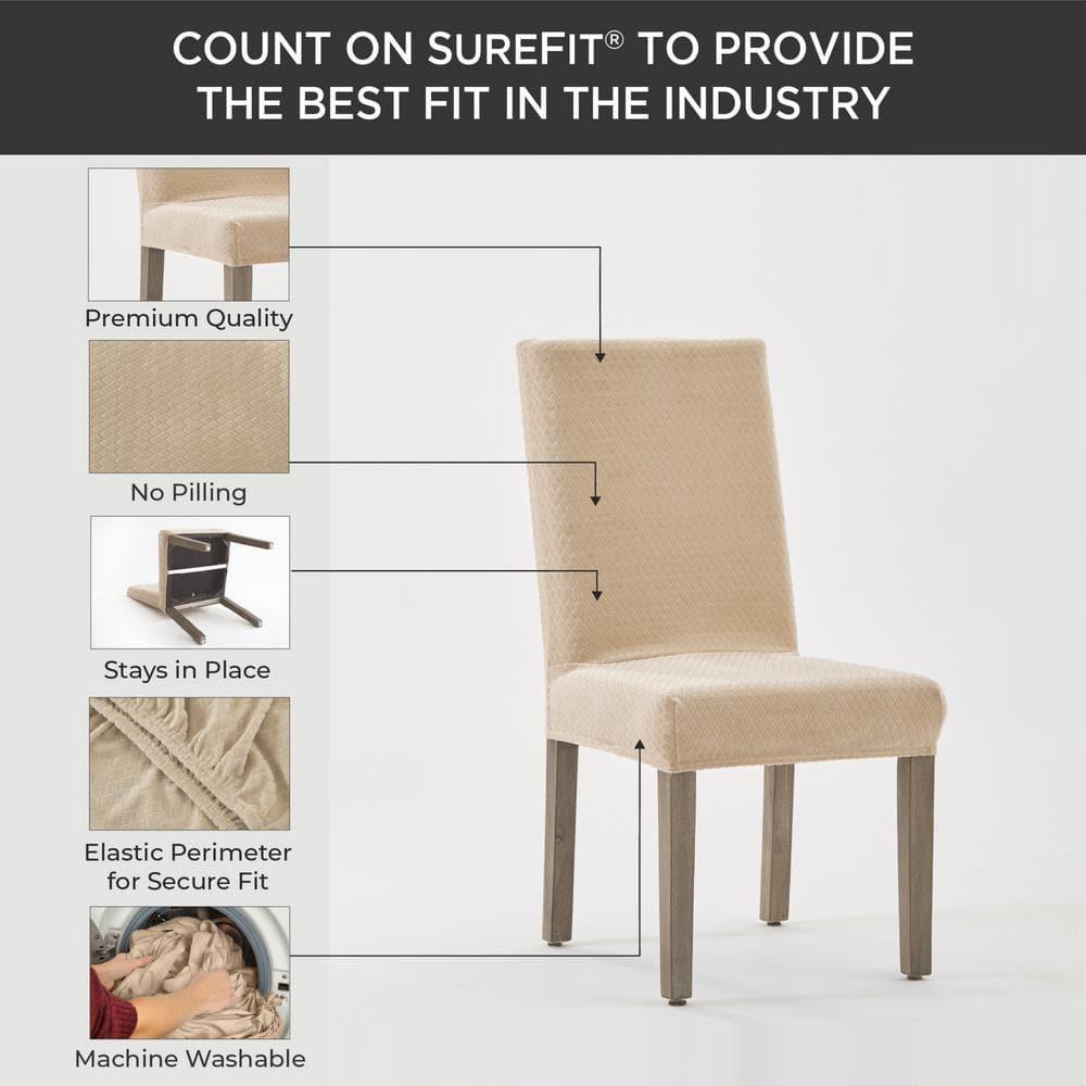 Sure Fit Box Cushion Dining Chair Slipcover