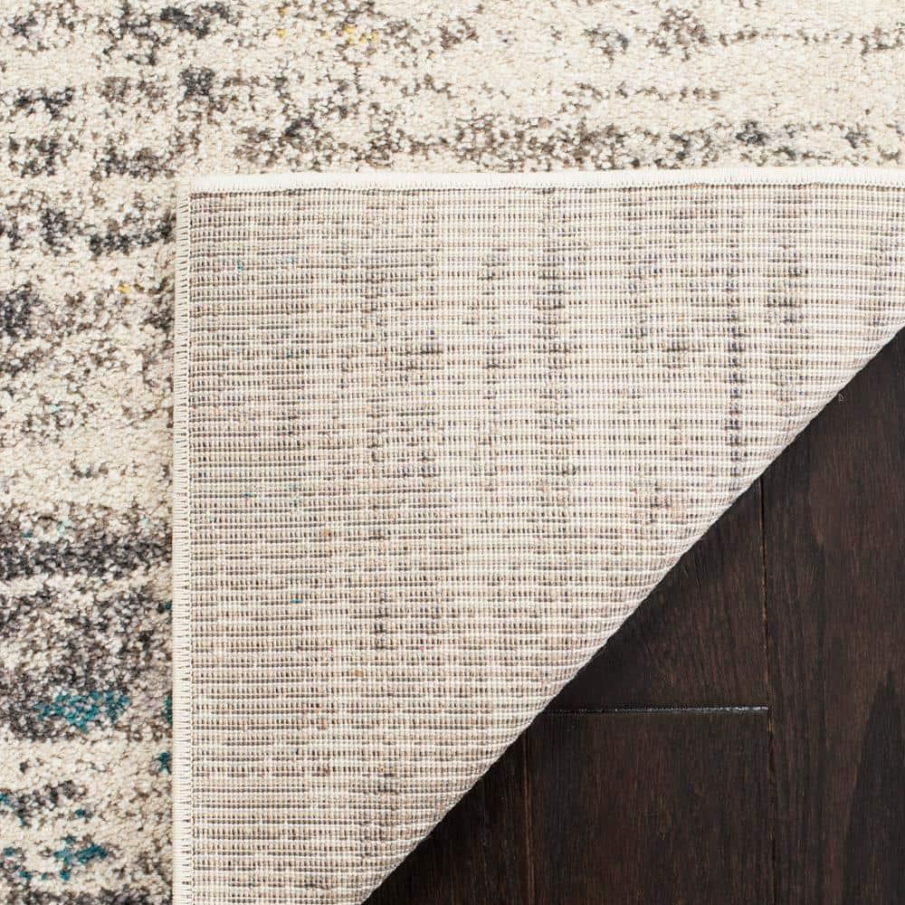 Monaco MNC209 Power Loomed Indoor Area Rug - Grey/Multi - 9' Round - Safavieh.