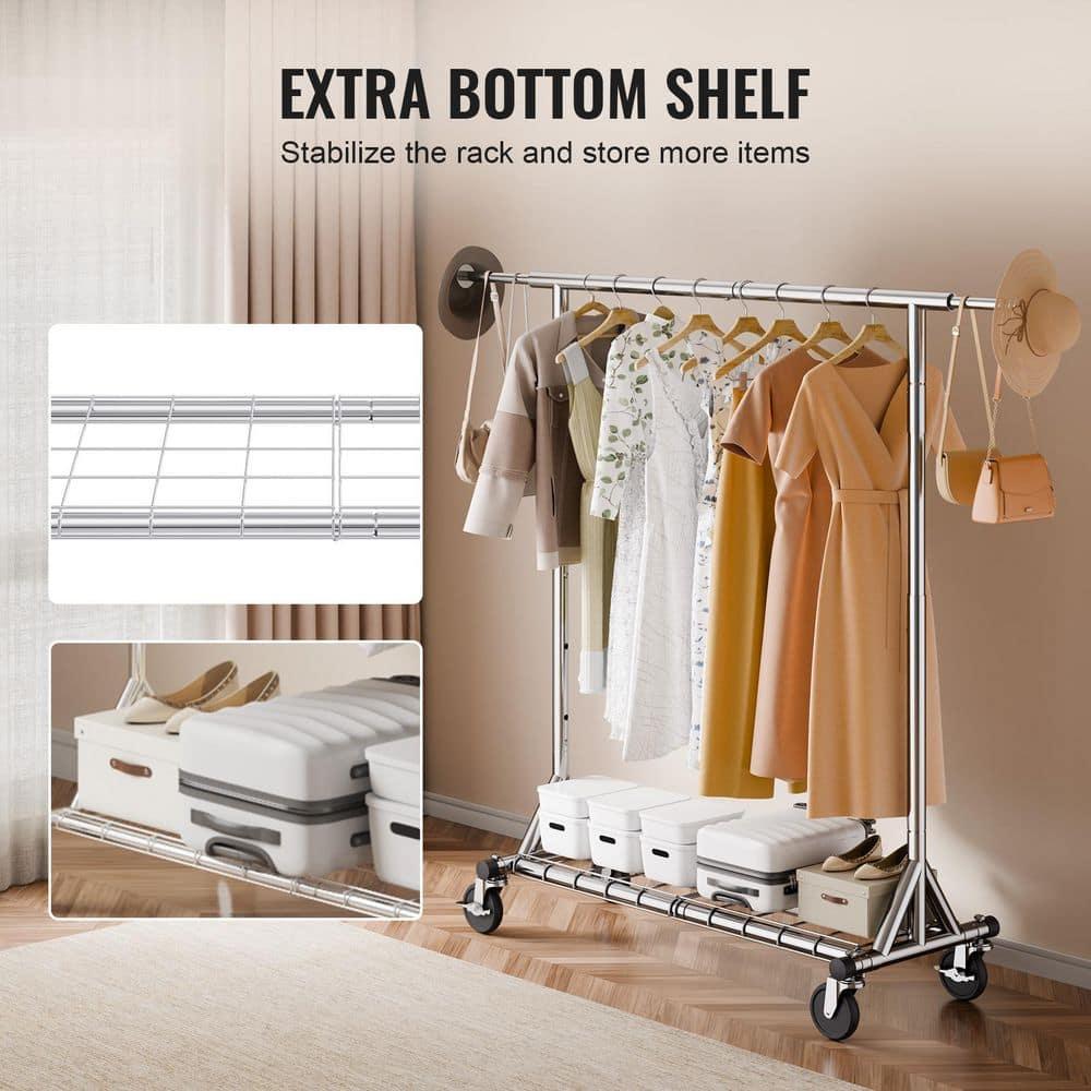 450 lbs Heavy Duty Clothing Garment Rack with Wheels