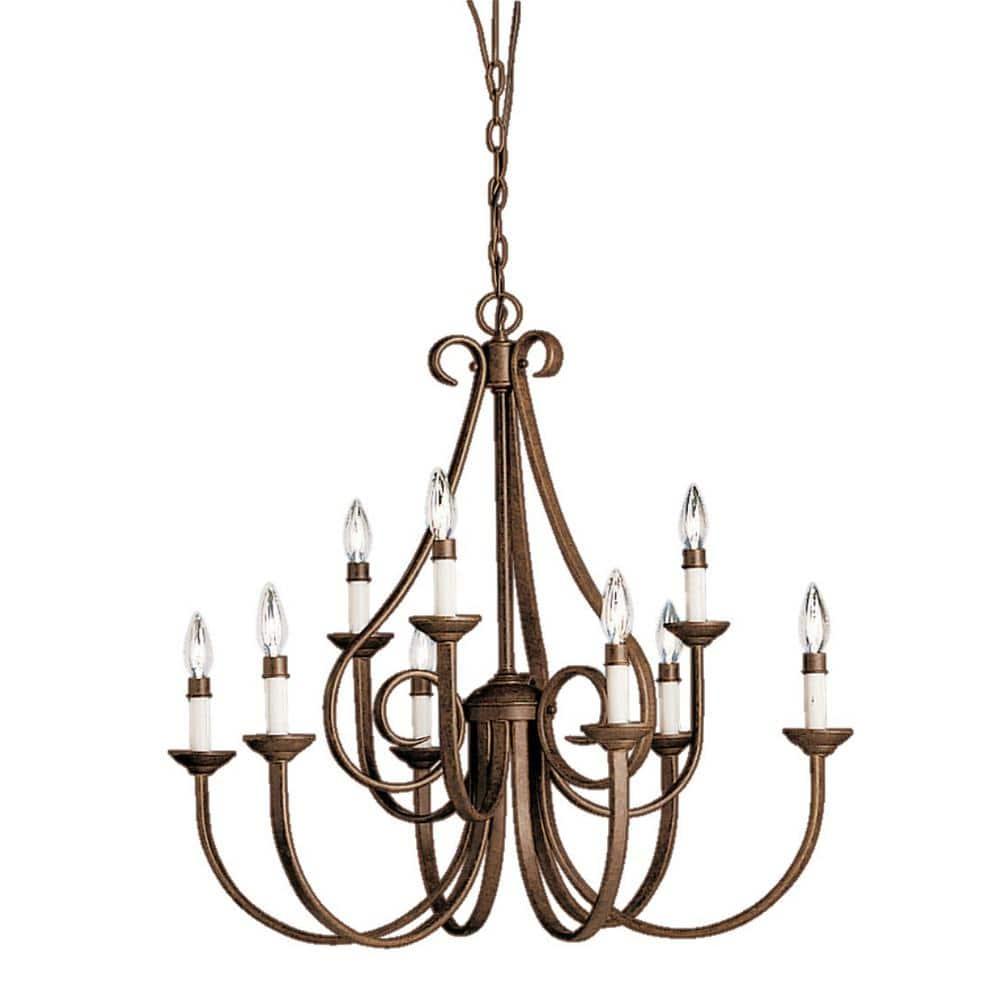Dover 9 - Light Dimmable Tiered Chandelier