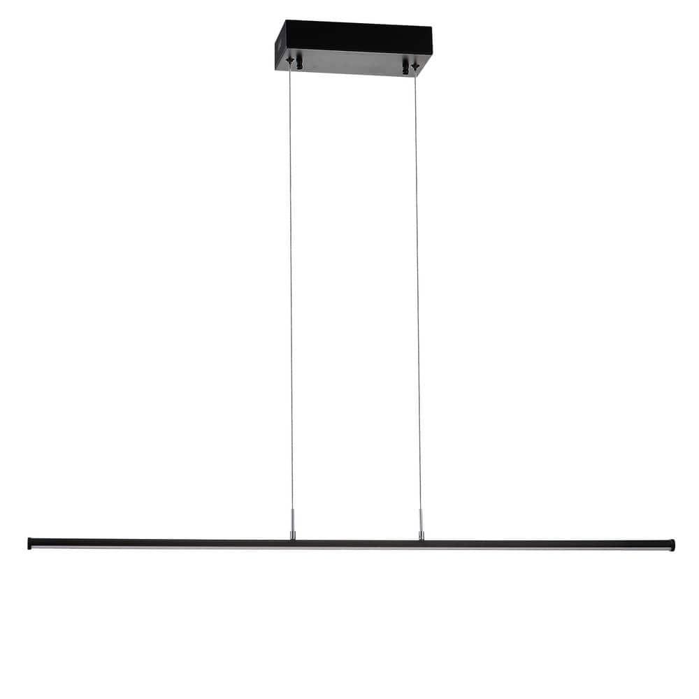 Conley 39.5" Dimmable Adjustable Integrated LED Metal Linear Pendant, Black