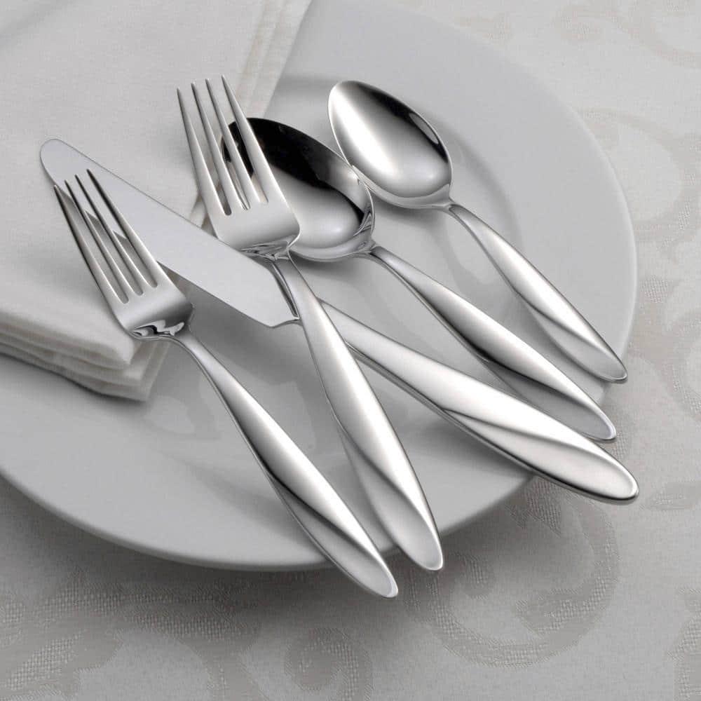 Oneida Simmer 65-Piece Mirror Stainless Steel Flatware Set (Service for 12)