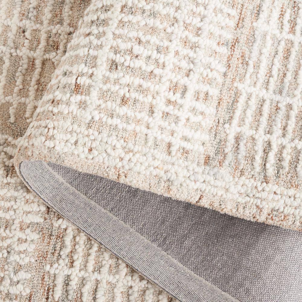 SAFAVIEH Abstract Milan Striped Area Rug, Brown/Ivory, 6' x 6' Round