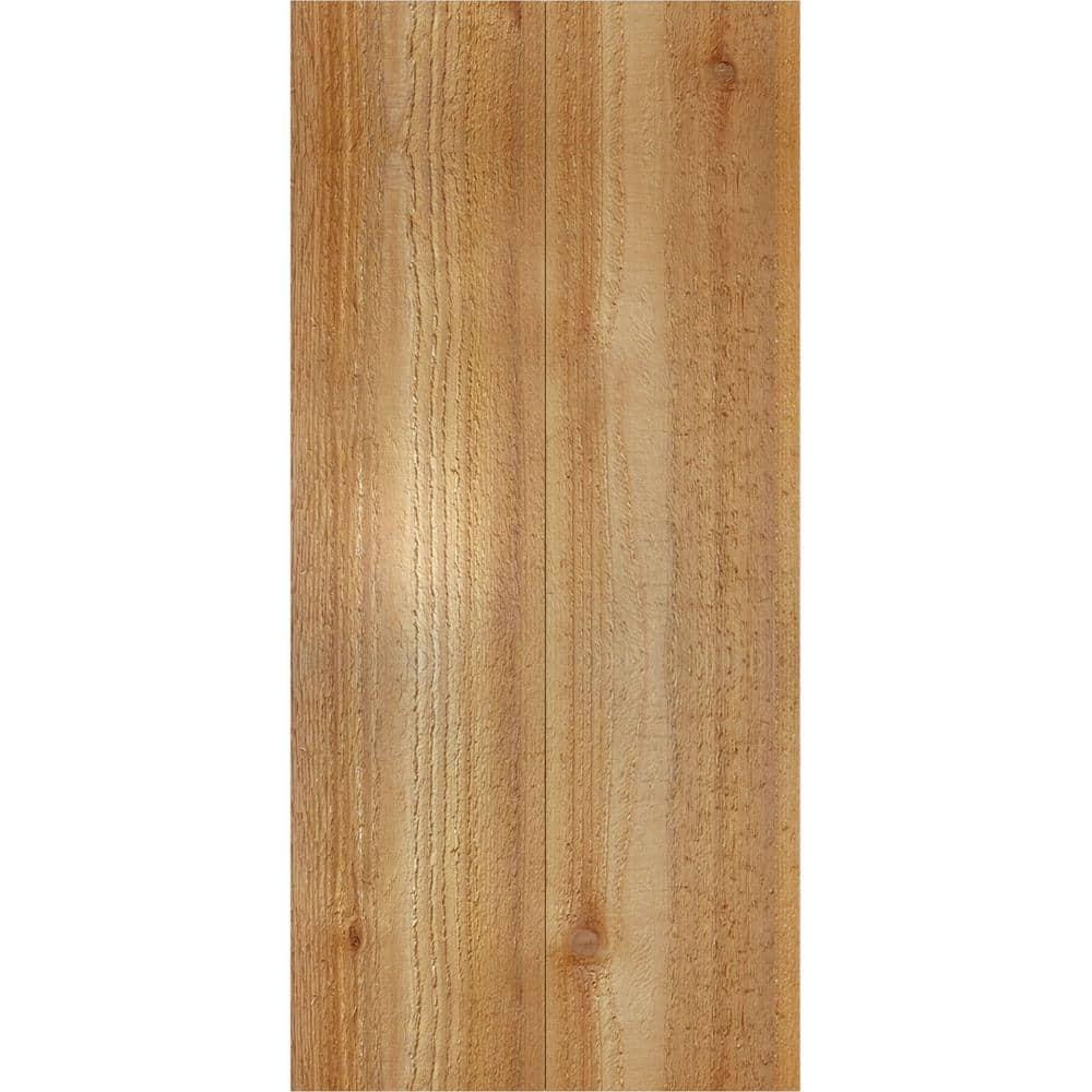 Ekena Millwork TimberCraft 5 3/8" Boards Joined Board-n-Batten Shutters w/Z-Bar, Western Red Cedar (Per Pair) (Set of 2)