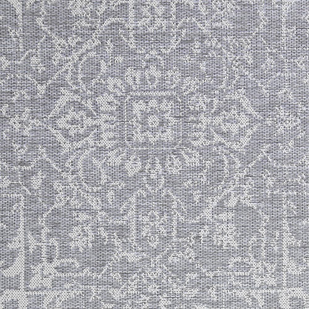 Couristan Monte Carlo Palmette Indoor/Outdoor Area Rug, 3'9" x 5'5", Grey-Ivory