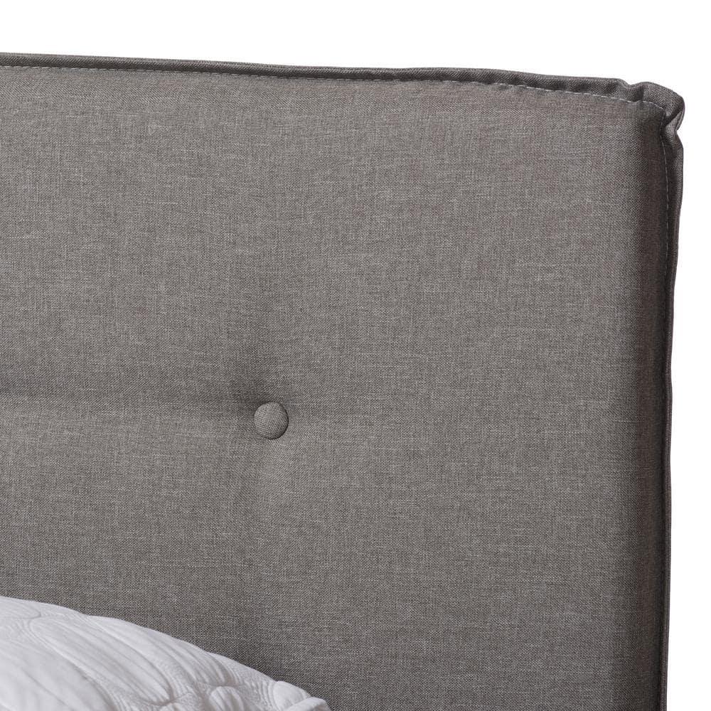 Baxton Studio Audrey Modern and Contemporary Upholstered Bed, Multiple Sizes, Multiple Colors