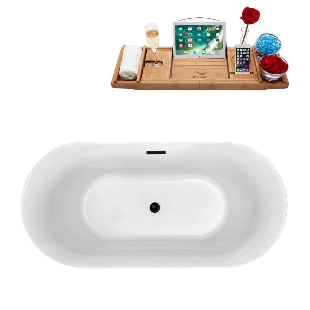 1501 mm x 719 mm Freestanding Roll Top Bathtub